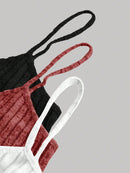 Chiquease 3 Peças/Conjunto Regatas De Cor Sólida