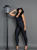 Calça Skinny Feminina Grossa Com Cinto Cintura Alta Inverno 2025