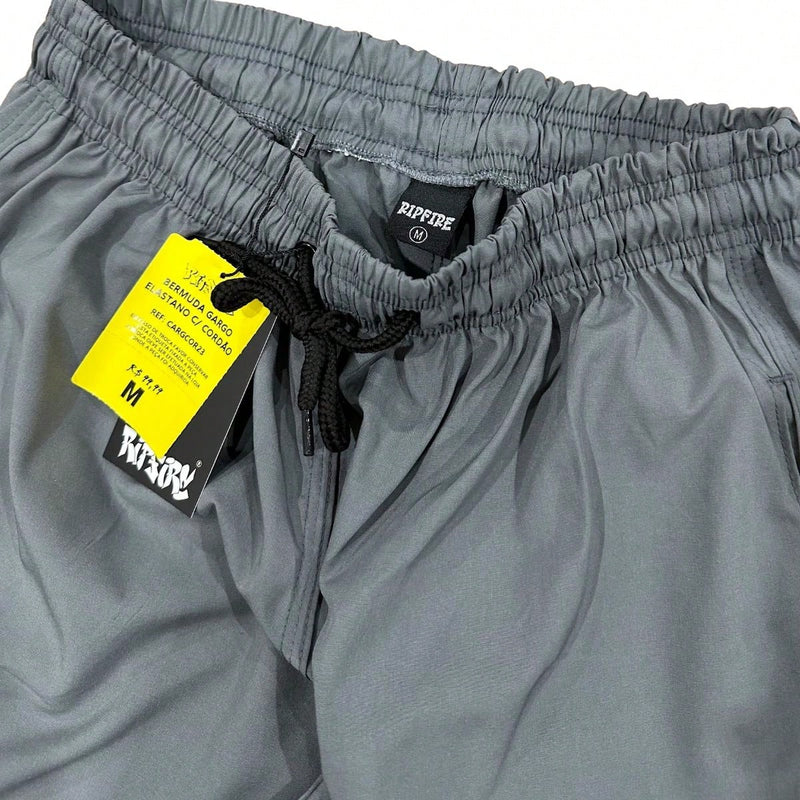 Vendedor IndicadoKit com 2 Bermuda Cargo Masculina 5 Bolsos Skate Ripfire Tac Tel com Elastano