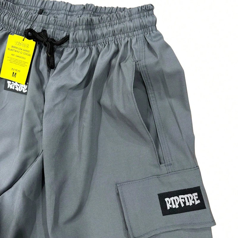 Vendedor IndicadoKit com 2 Bermuda Cargo Masculina 5 Bolsos Skate Ripfire Tac Tel com Elastano