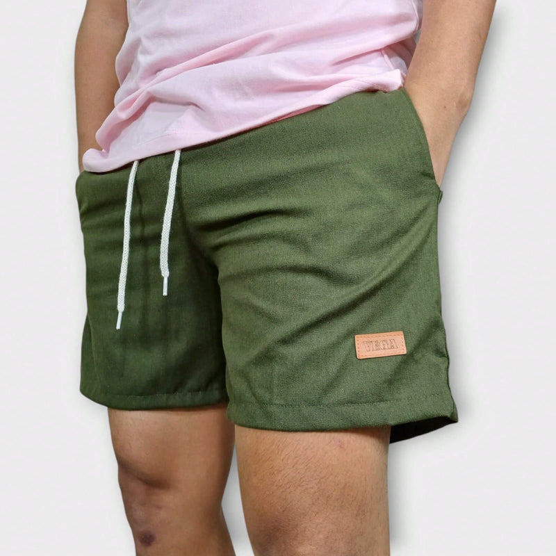 Vendedor IndicadoKit 5 Shorts De Linho Premium Bermuda Mauricinho Masculino Casual Basico Confortavel Detalhe Etiqueta De Couro