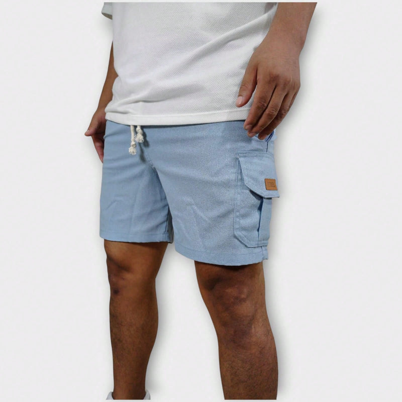 Vendedor IndicadoKit 5 Shorts Cargo De Linho Premium Shorts Mauricinho Masculino Casual Basico Confortavel Detalhe Etiqueta De Couro