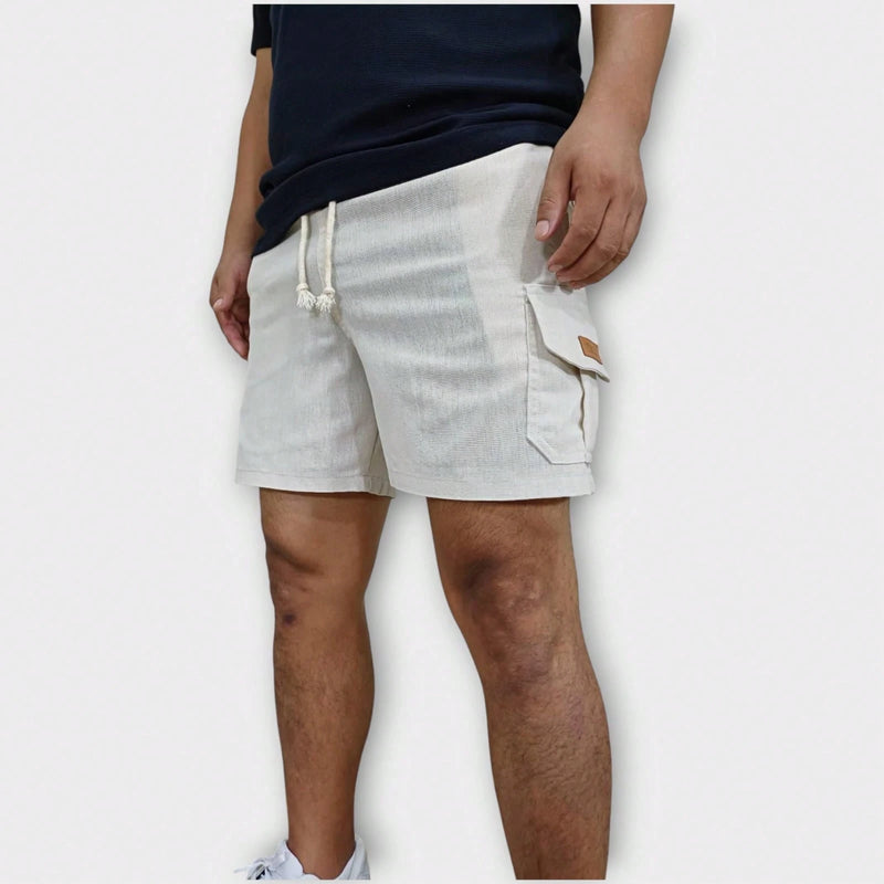 Vendedor IndicadoKit 5 Shorts Cargo De Linho Premium Shorts Mauricinho Masculino Casual Basico Confortavel Detalhe Etiqueta De Couro