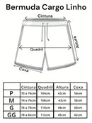 Vendedor IndicadoKit 5 Shorts Cargo De Linho Premium Shorts Mauricinho Masculino Casual Basico Confortavel Detalhe Etiqueta De Couro