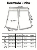 Vendedor IndicadoKit 5 Shorts De Linho Premium Bermuda Mauricinho Masculino Casual Basico Confortavel Detalhe Etiqueta De Couro