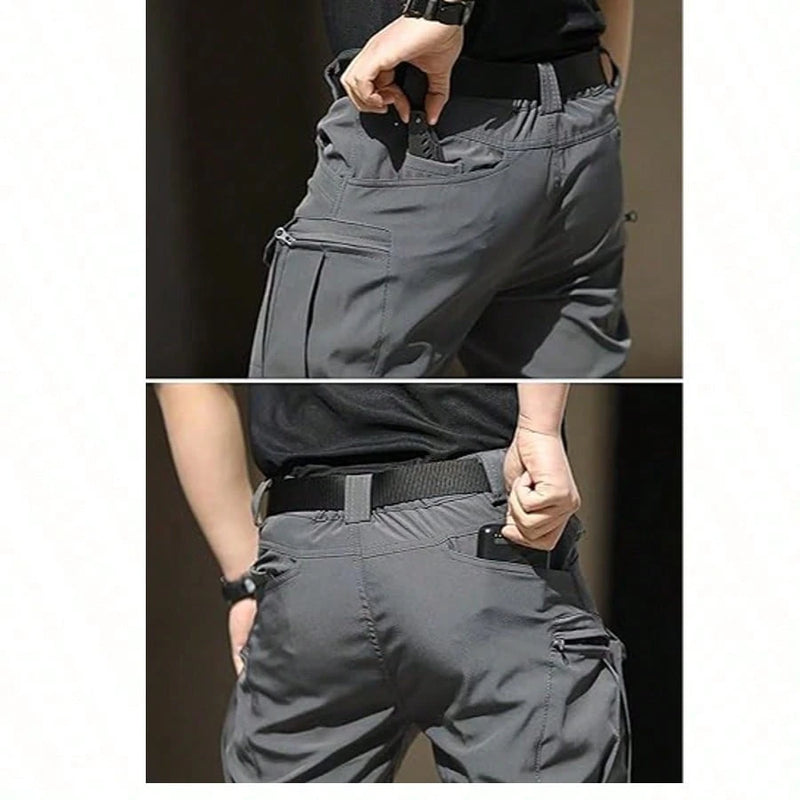 Calças Cargo Táticas Militares Masculinas, Muchos Bolsillos, Impermeables, Resistentes al Desgaste, Pantalones Cargo Casuales