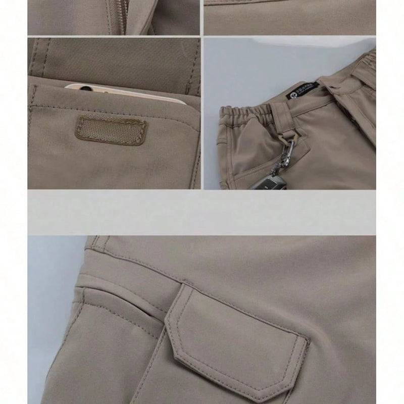 Calças Cargo Táticas Militares Masculinas, Muchos Bolsillos, Impermeables, Resistentes al Desgaste, Pantalones Cargo Casuales