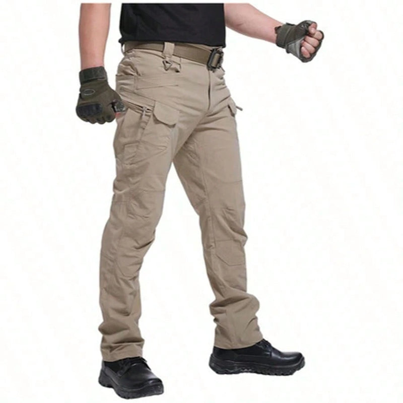 Calças Cargo Táticas Militares Masculinas, Muchos Bolsillos, Impermeables, Resistentes al Desgaste, Pantalones Cargo Casuales