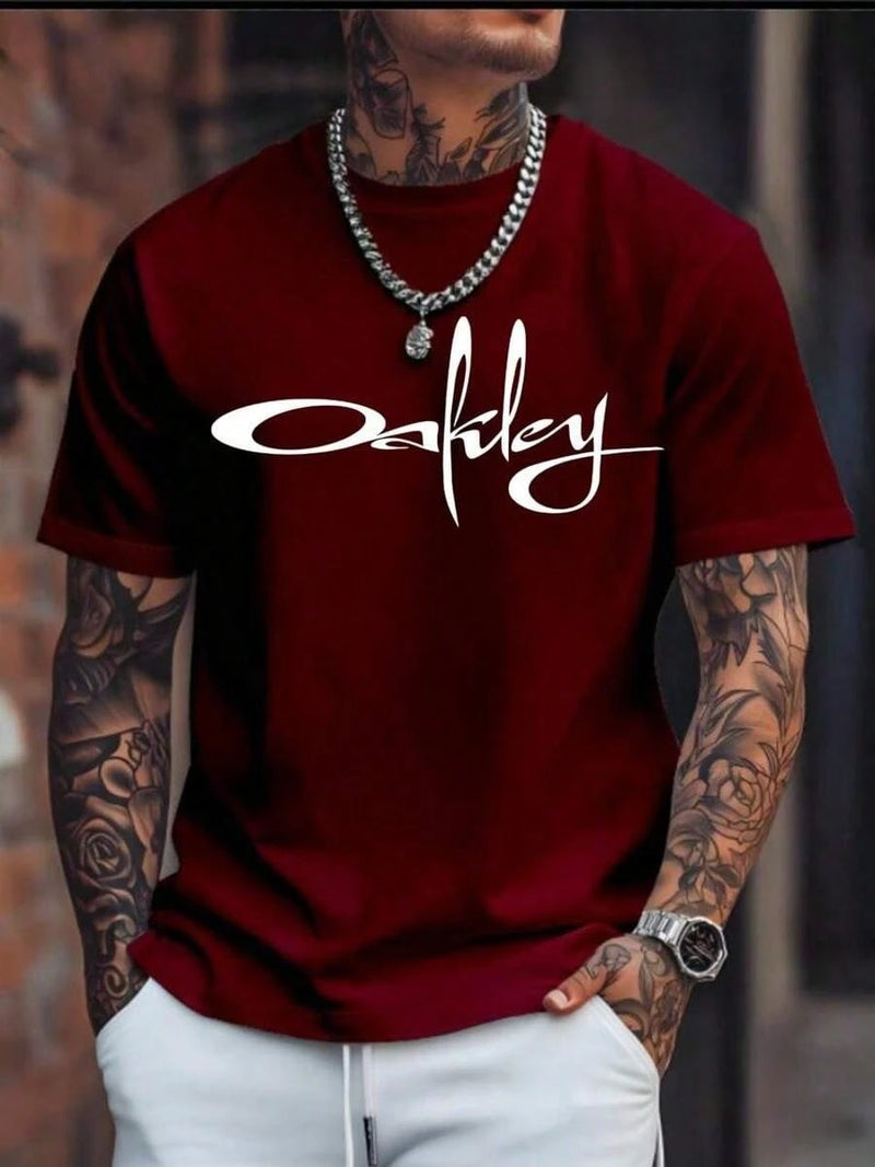 Camiseta Masculina Oak Blusa Algodao Malha Premium Modelo de Site Lançamento
