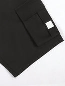 Manfinity Homme Shorts Utilitária Masculina com Vários Bolsos, Shorts Casual Versátil e na Moda