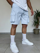 Manfinity Homme Shorts Utilitária Masculina com Vários Bolsos, Shorts Casual Versátil e na Moda