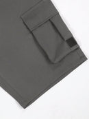 Manfinity Homme Shorts Utilitária Masculina com Vários Bolsos, Shorts Casual Versátil e na Moda