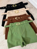 Vendedor IndicadoShort Alfaiataria Feminino Com Cinto E Bolso Cinto Finho