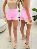 Vendedor IndicadoShort Alfaiataria Feminino Com Cinto E Bolso Cinto Finho