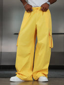 PAVTROS Calça Cargo Casual Masculina Sólida e Folgada, Para o Outono