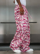 PAVTROS Calça Cargo Casual Masculina Sólida e Folgada, Para o Outono