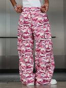 PAVTROS Calça Cargo Casual Masculina Sólida e Folgada, Para o Outono