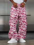 PAVTROS Calça Cargo Casual Masculina Sólida e Folgada, Para o Outono