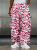 PAVTROS Calça Cargo Casual Masculina Sólida e Folgada, Para o Outono