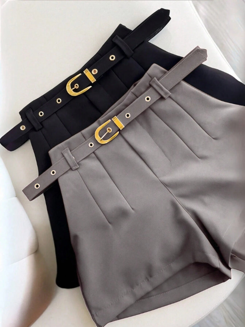 Vendedor IndicadoShort Alfaiataria Feminino Com Cinto E Bolso Cinto Finho