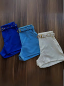 Vendedor IndicadoShort Alfaiataria Feminino Com Cinto E Bolso Cinto Finho