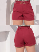 Vendedor IndicadoShort Alfaiataria Feminino Com Cinto E Bolso Cinto Finho