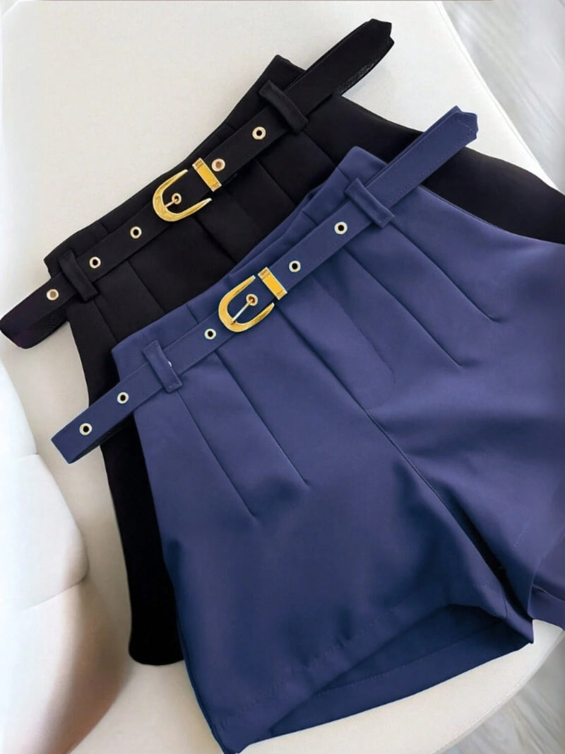 Vendedor IndicadoShort Alfaiataria Feminino Com Cinto E Bolso Cinto Finho