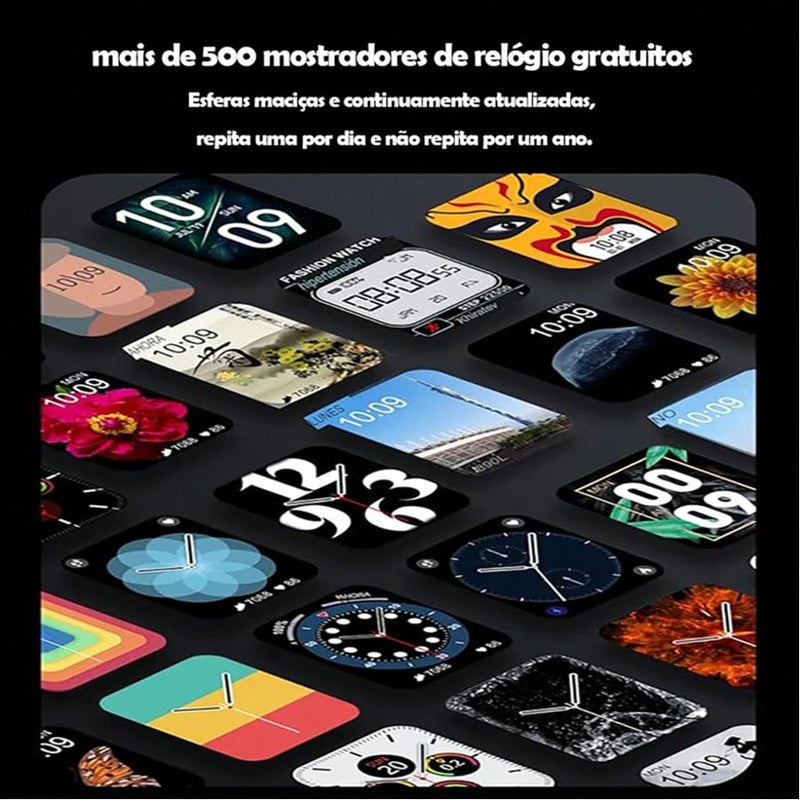 2025 Novo Relógio Smartwatch T800 Ultra Esportivo Impermeável Bluetooth 8 Série 2 Pulseira Silicone