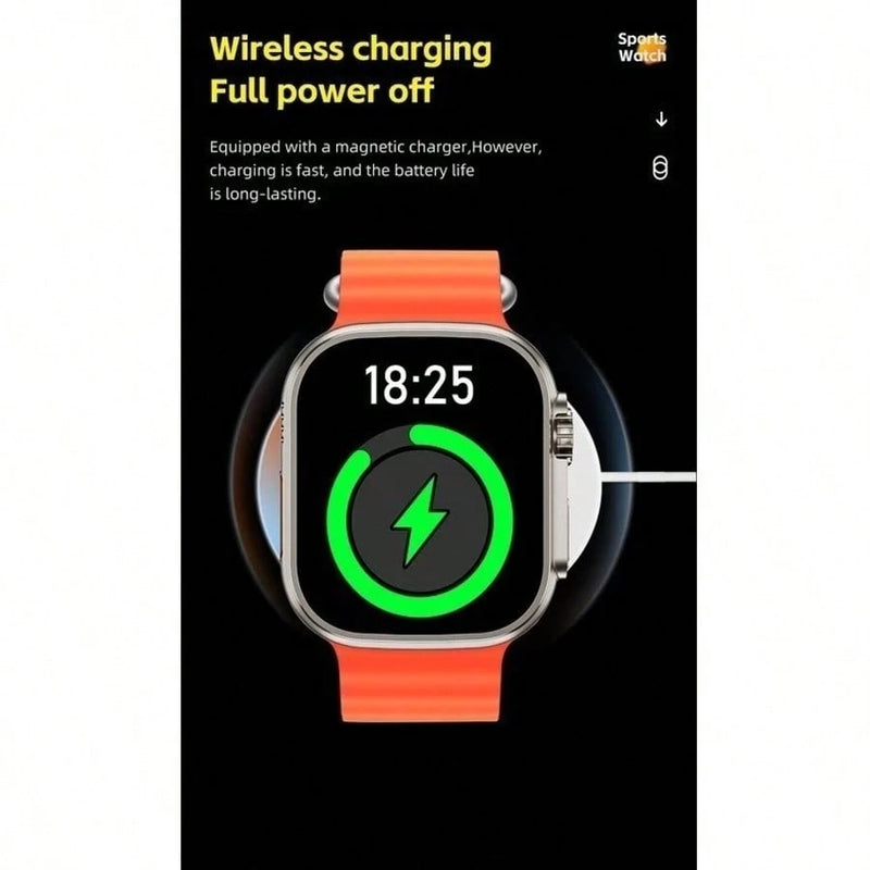 2025 Novo Relógio Smartwatch T800 Ultra Esportivo Impermeável Bluetooth 8 Série 2 Pulseira Silicone