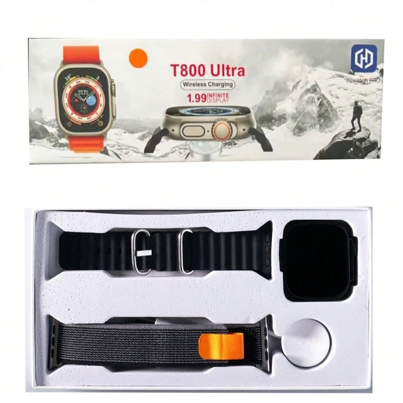 2025 Novo Relógio Smartwatch T800 Ultra Esportivo Impermeável Bluetooth 8 Série 2 Pulseira Silicone