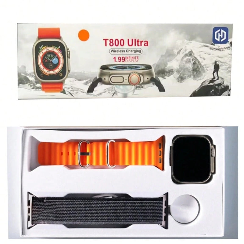 2025 Novo Relógio Smartwatch T800 Ultra Esportivo Impermeável Bluetooth 8 Série 2 Pulseira Silicone