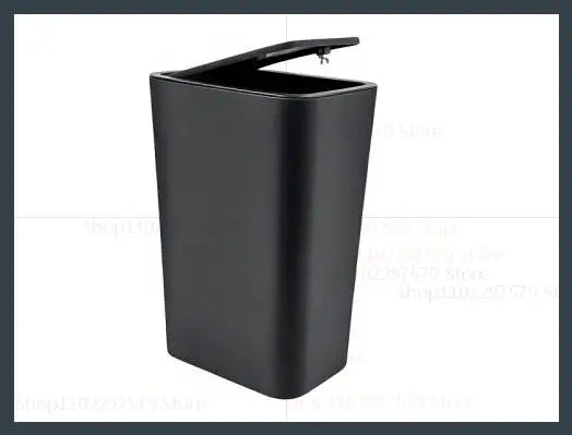Lixeira 10l à prova de odor elegante lixeira moderna design de um toque plástico durável economia de espaço e à prova de vazamento lixeira simples