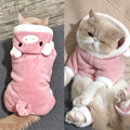 Roupas engraçadas para animais de estimação fantasia de cachorro quente de lã coral dinossauro bonito cosplay de vaca tigre para cães pequenos e médios acessórios para animais de estimação
