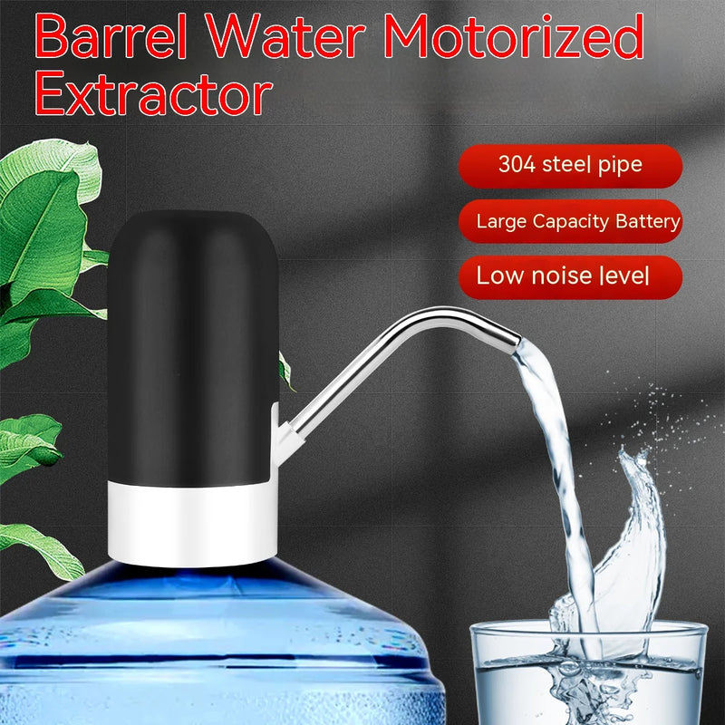 Portátil elétrica água garrafa Dispenser, bomba automática de água potável, carregamento USB, 5 galões