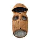 Casaco de lã quente para cães, casaco com capuz para cães pequenos e médios, roupas de inverno para cachorros, jaqueta com anel d, grosso e aconchegante, pug, dachshund, fantasia de parka
