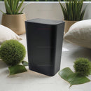 Lixeira 10l à prova de odor elegante lixeira moderna design de um toque plástico durável economia de espaço e à prova de vazamento lixeira simples