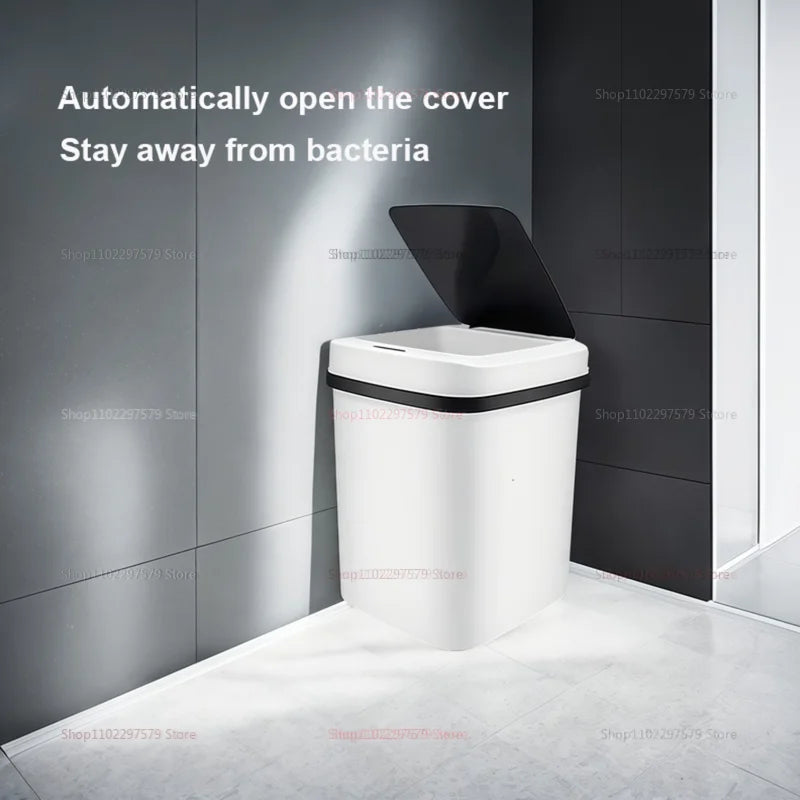 2025 nova lata de lixo inteligente touchless 13l sensor automático cozinha banheiro à prova dwaterproof água lixeira para sala estar quarto banheiro