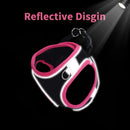 Colete ajustável HP199--1pc para cães e gatos, tecido de malha preto e respirável com cobertura de borda colorida.