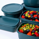 Kit 15 Potes Herméticos de Plástico com Tampa – Empilháveis e Ultra Resistentes para Alimentos