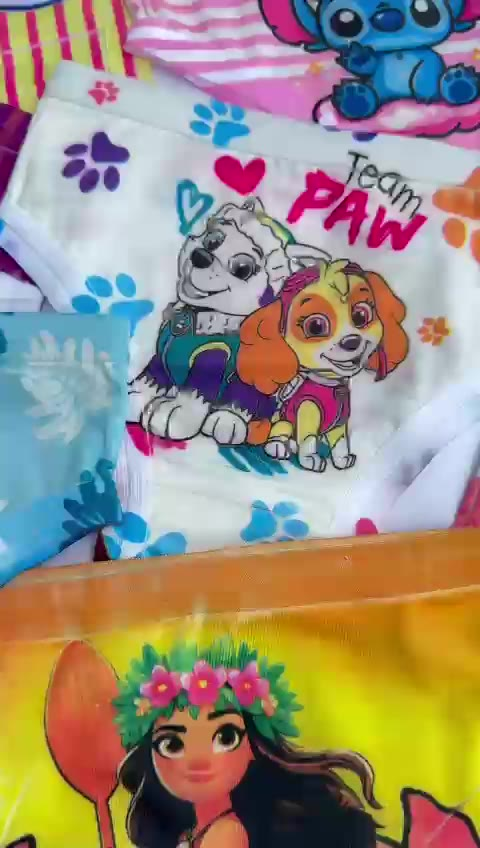 Kit 10 Calcinhas Infantil Sublimada