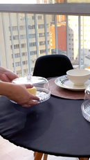 Kit Cozinha Mesa Posta Glamour Café da Manhã/Tarde Jarra Queijeira Manteigueira Açucareiro e Boleira