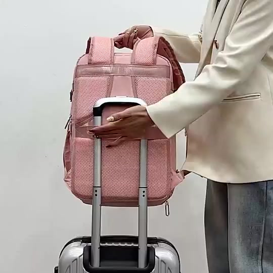 Mochila viral Dois Bolsos Na Frente Laptop Viagem Escolar À Prova D'água Executiva Notebook Impermeável Guarda Tenis