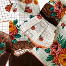 Jogo De Cozinha Kit Com 10 peças Estampadas - Vicenzo