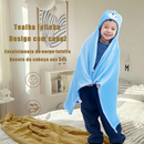 Toalha de Banho Bebê Felpuda Capuz Infantil Recém Nascido Com Orelhinha Menino e Menina 95 x 65cm