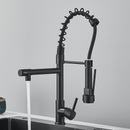 Torneira Gourmet Cozinha Monocomando Premium Preto Móvel Misturador Mono Comando com Spray Articulado