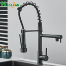 Torneira Gourmet Cozinha Monocomando Premium Preto Móvel Misturador Mono Comando com Spray Articulado