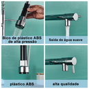 Torneira Gourmet Cozinha Monocomando Premium Preto Móvel Misturador Mono Comando com Spray Articulado