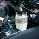 Garrafa Térmica 900ML Com Alça Flip Tumbl Aço Inoxidável Isolamento Térmico Com Canudo P/ Academia Trabalho Caminhada