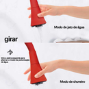 torneira cozinha parede vermelho flexível Duplo Jato Cone 1/4 de Volta FABN