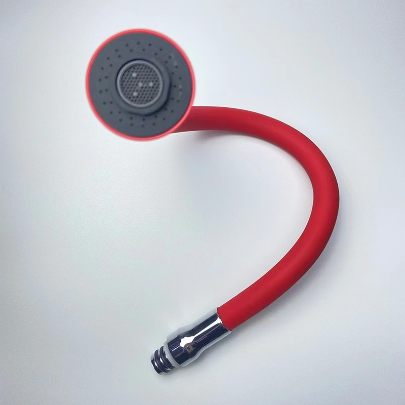 torneira cozinha parede vermelho flexível Duplo Jato Cone 1/4 de Volta FABN